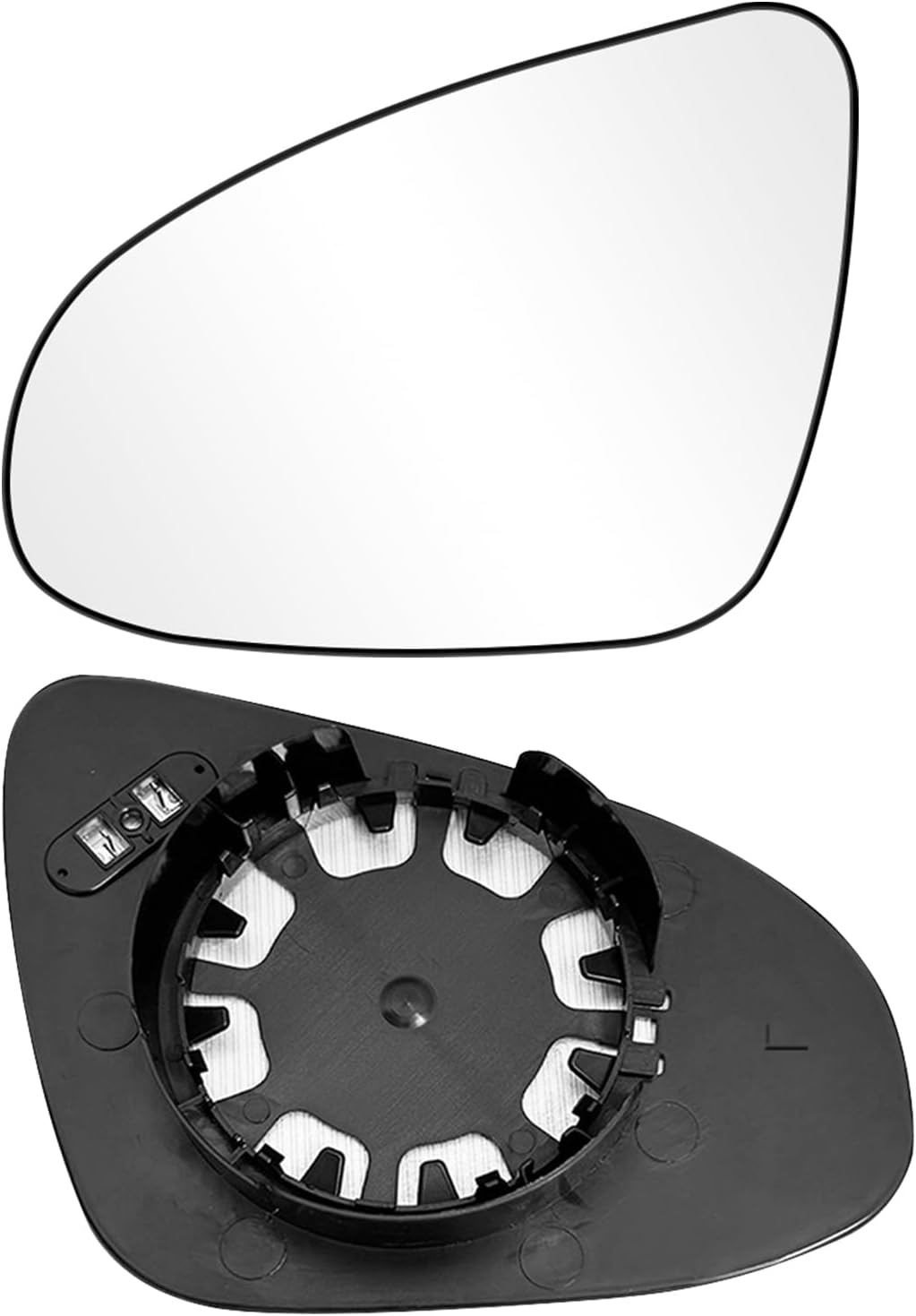 1PCS Verre Rétroviseur Gauche Compatible avec toyota Yaris 2012 2013 2014 2015 2016 2017 2018 Vitre Retroviseur Chauffant Yaris Verre Miroir 2012-2018 Gauche