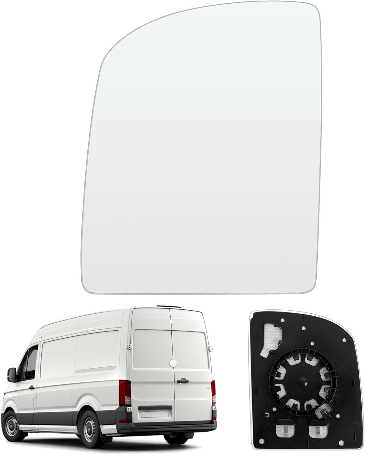 Rétroviseur Extérieur Réglable pour VW Crafter 2017-2023, Verre en ABS + Verre, Chauffant, Gauche 1L