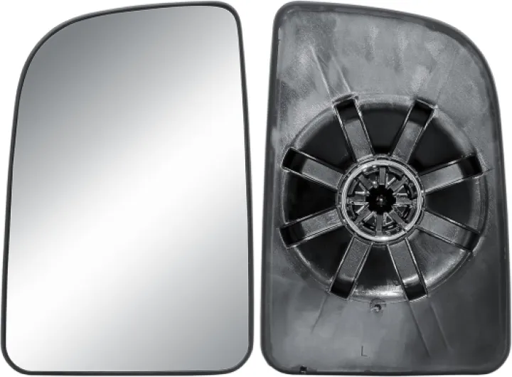 Rétroviseur extérieur gauche de rechange - Grand verre supérieur avec plaque arrière - Rétroviseur manuel pour Mercedes Sprinter 907 910 2019-2025 gauche (côté conducteur)