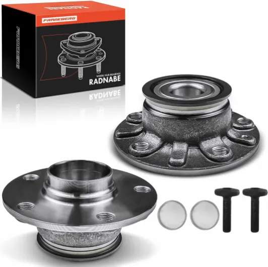 2x Kits de roulements de roue Essieu Arrière Compatibles avec Golf VI 5K1 2008-2013 Golf VII 5G1 BE1 2012-2020 A3 8P7 2008-2013 A3 Sportback 8PA 2004-2013 Leon 1P1 Remplacer# 1K0598611 Hinten Links und Rechts