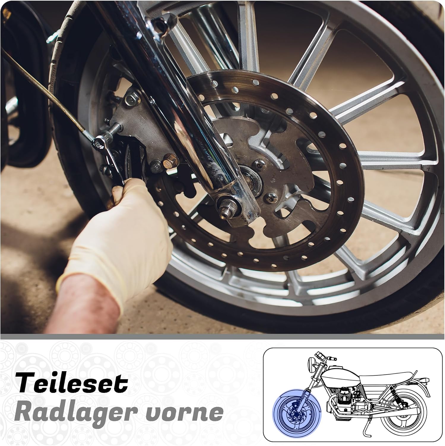 Roulement de roue avant compatible avec BMW F 650 G 650
