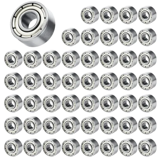 50 Pièces 693ZZ Roulements à Billes Miniatures, Roulement à Bille de Précision (3x8x4 mm), Roulements en Acier au Carbone pour Skateboards, Chariots, Moteurs Électriques et Plus