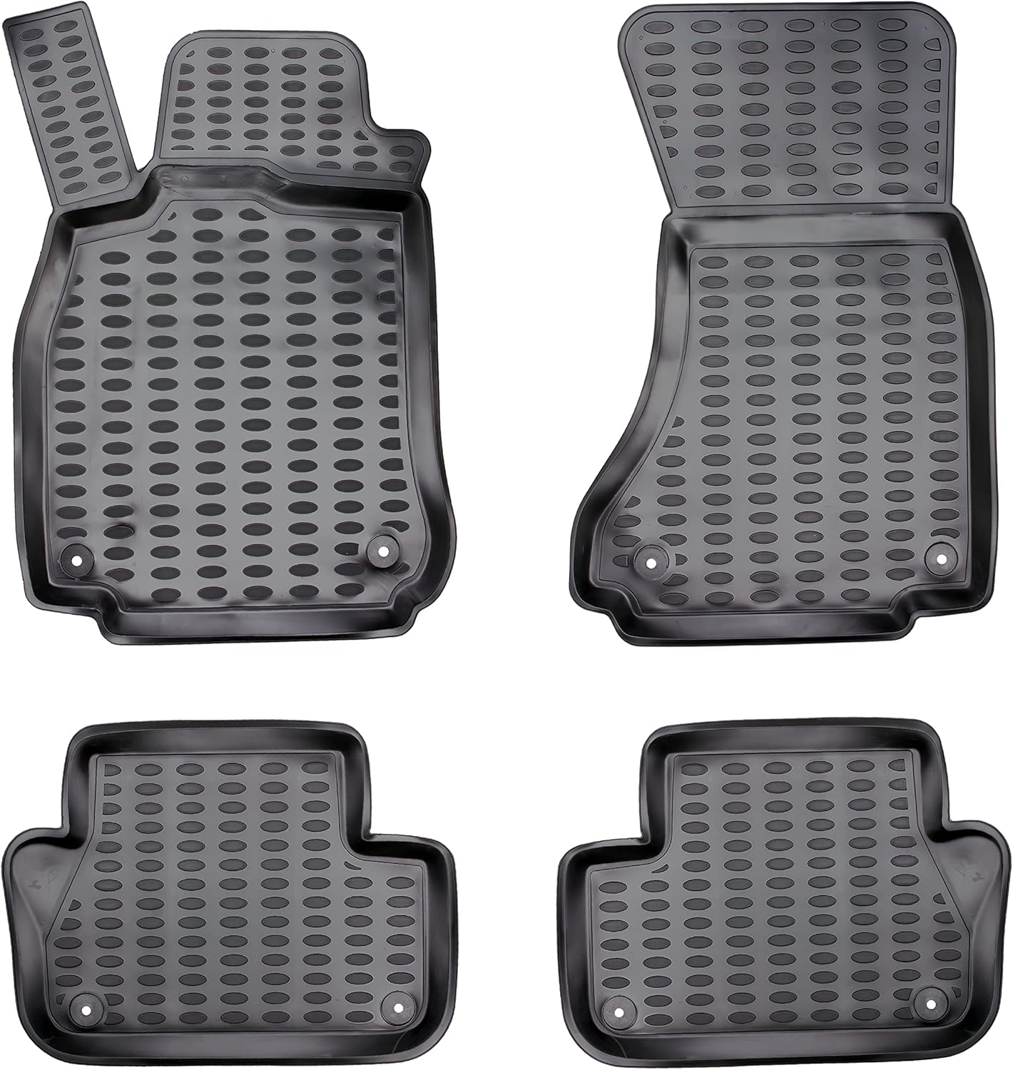 ELMASLINE 3D Tapis de Sol pour BMW Série 1 (E87) 2003-2013 - Tapis de Voiture en Caoutchouc avec Bords Extra Hauts - Accessoires Auto 1er E87 (2003-2013)