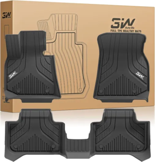 Tapis de Sol pour BMW X3 G45 2025 2026, acile à Nettoyer Tapis en Thorex™ Toutes Saisons pour Voiture Antidérapant et Imperméable, Tapis de Voiture Premium Résistant 1.X3 G45-25-26-Tapis de Sol