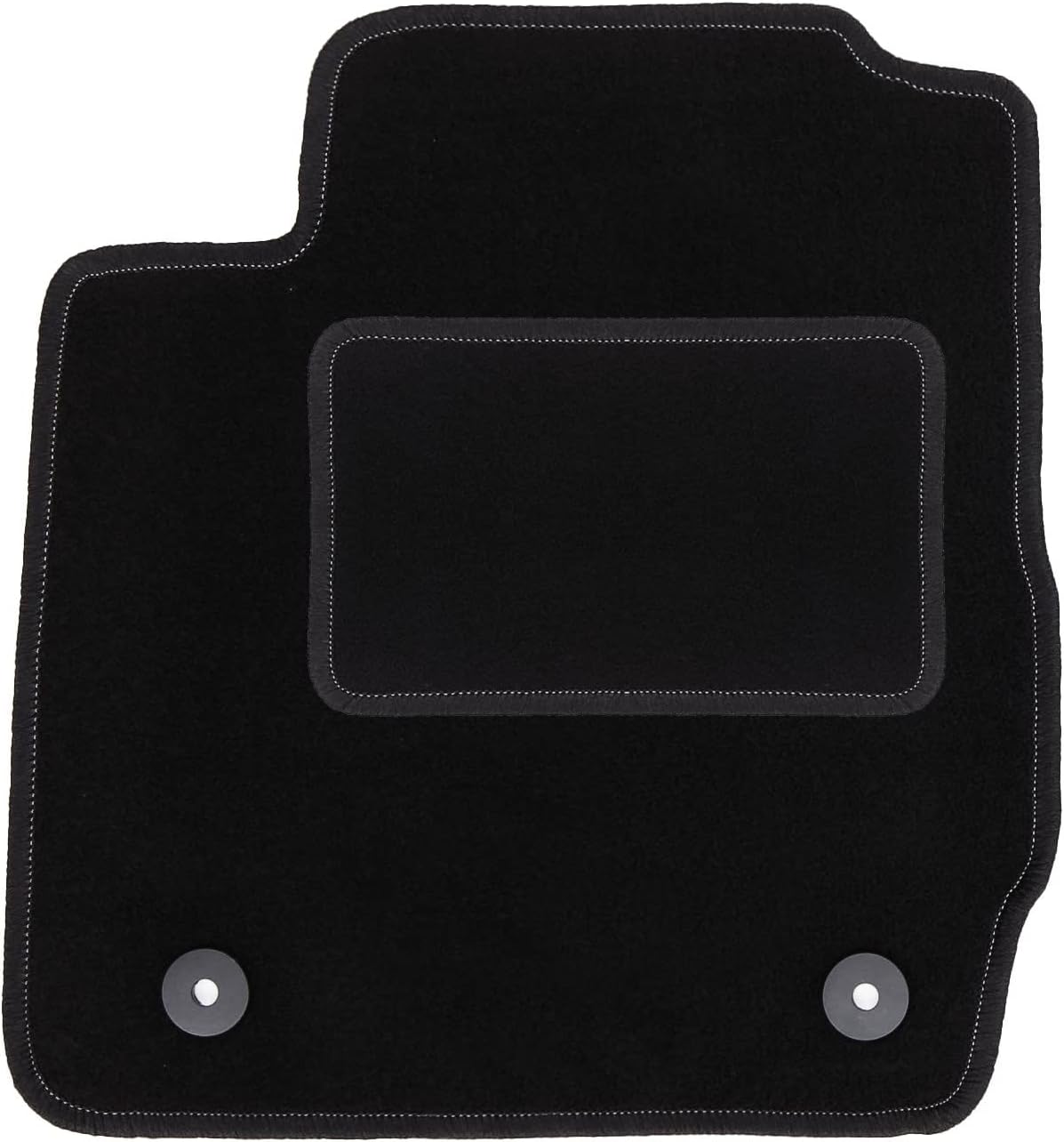 Tapis de Sol en Velours pour Ford Fiesta MK7 Hatchback (2011-2017) Noir