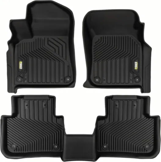 FROGUM Race Rock Tapis de Sol Voiture 2 en 1 TPE + Moquette pour Porsche Cayenne III Depuis 2017, pour Volkswagen Touareg III Depuis 2018- Les Bords Plus Hauts à 20 cm