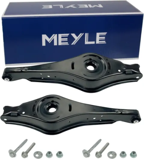 MEYLE Kit bras de suspension Arrière gauche Arrière droit inférieur Kit triangle de suspension 116 050 0222 avec support en caoutchouc