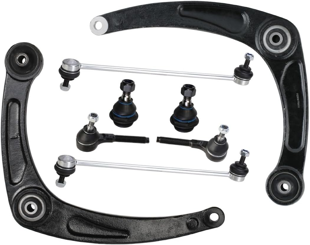 Kit de réparation bras triangulaire Essieu avant Jeu convient pour PEUGEOT 307 3/5 portes (3A/C) 307 CC (3B) 307 SW (3H) 307 Break (3E) 307 Berline 307 SW Van/Break (3E, 3H) 772S0430