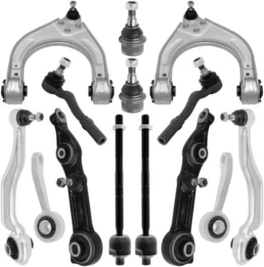 Bras de suspension avant pour MERCEDES E W211 BERLINE S211 triangle, rotule, biellette 14 pièces