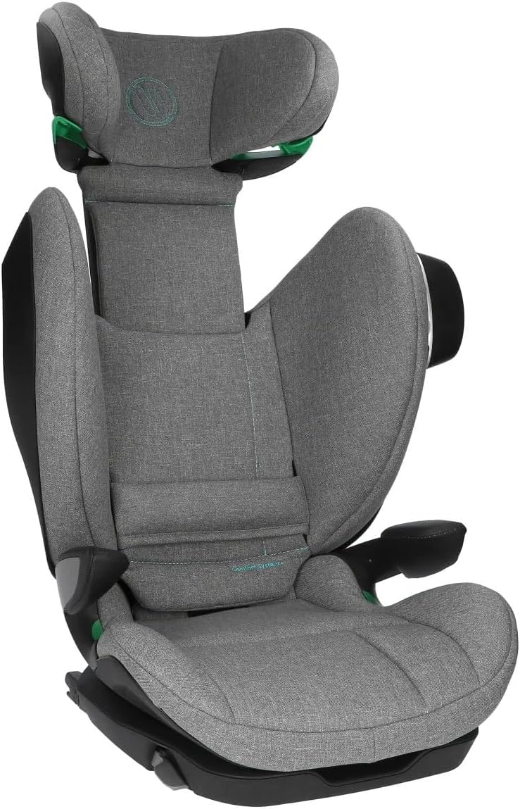 Avionaut MaxSpace Smart Comfort System+ Siège auto enfant 100–150 cm – ergonomique, sûr et confortable – avec dossier inclinable – idéal pour dormir et les longs trajets (Grey)