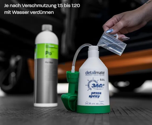 Detailmate Kwazar Super Pro Kit d'entretien de voiture 4 Kwazar Super Pro + vaporisateur 360° VITON 0,5L + 1L nettoyant universel Koch Chemie Green Star + 1L nettoyant textile KochChemie Pol Star 50ml