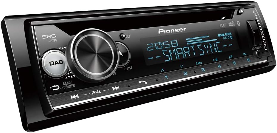 Pioneer DEH-S720DAB Autoradio Format 1 DIN, radios FM/Dab+, CD, USB, Bluetooth, Multicouleur, Application Pioneer Smart Sync Single Din Noir