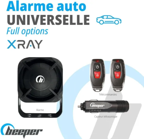 Alarme Auto Universelle pour véhicules légers, Voitures XR5 XR5 Voiture