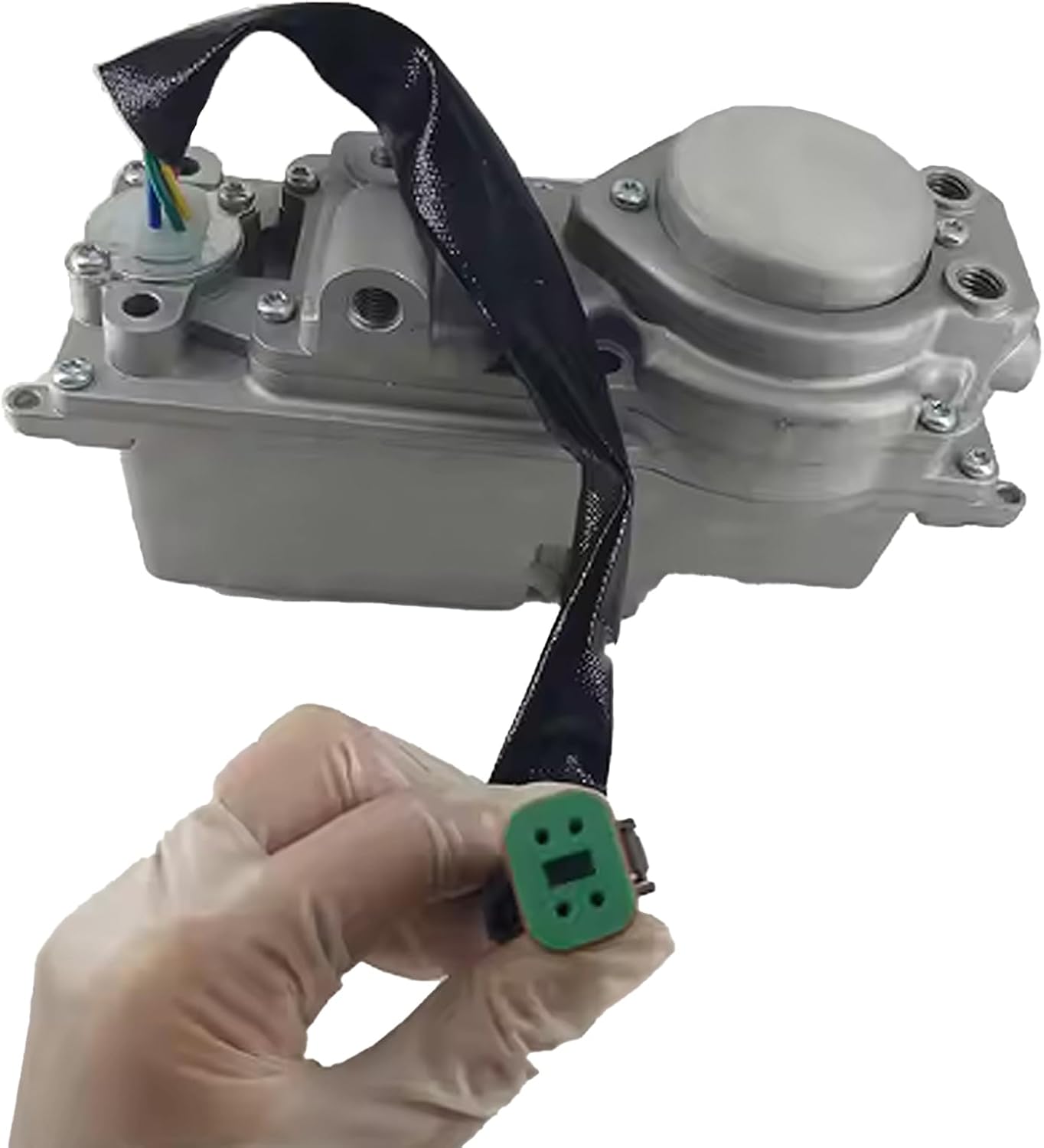 Actionneur de turbocompresseur 12 volts avec orifices de refroidissement par eau, référence 4045108, P-2837201, P2837201, 2837201 - Compatible avec les turbocompresseurs HOLSET séries HE400 et HE500.