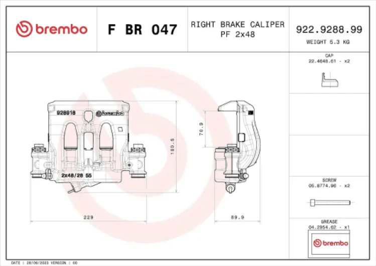 Test BREMBO Étrier de frein FBR047 : un étrier sérieux pour Viano/Vito sans mauvaise surprise