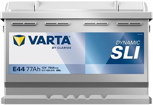 Silver Dynamic E44 Batterie Voitures, 12 V 77Ah 780 Amps (En) Simple 278 x 175 x 190 mm