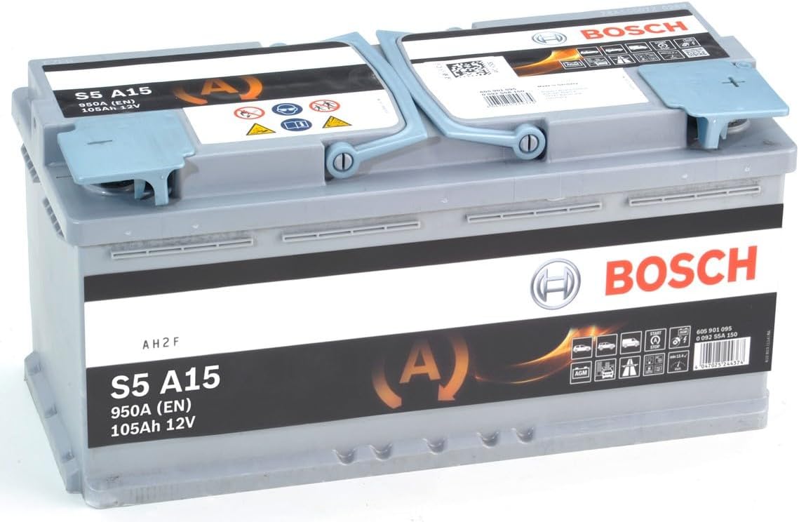S5A15 - Batterie Auto - 105A/h - 950A - Technologie AGM - adaptée aux Véhicules avec Start/Stop