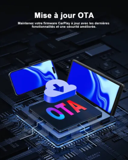 8,1'' A-pple Carplay Voiture pour avec Caméra de Recul, Écran Tactile Portable, Navigation GPS, Contrôle Vocal Google/Siri, Android Auto, Bluetooth, AUX/FM, Mirror Link, OTA, 21.3*2.5*8.7cm