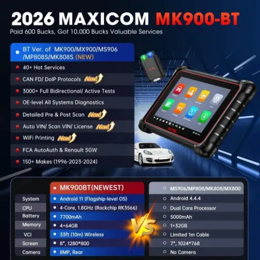 Test Autel MaxiCOM MK900BT : la valise de diag qui commence à ressembler à un vrai outil de pro