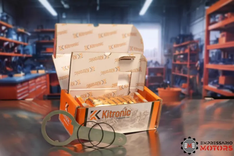 Kit de réparation d'accumulateur de pression DQ200 pour DSG, à sec 7 compatible avec VW - carter d'huile et 1 litre d'huile Ravenol Mechatronics, vis tournantes en aluminium incluses.