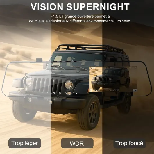 Dashcam Voiture 4K,Camera Embarquée Voiture,Vision Nocturne Infrarouge, Enregistrement en Boucle,Moniteur de stationnement,Grand Angle 170° Dashcam avec G-Capteur,Camera Voiture