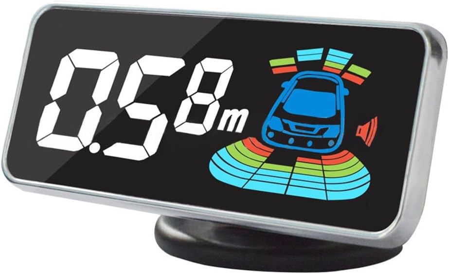 Kit de capteur radar de recul pour voiture, alarme sonore et rappel vocal, affichage LED d'alerte arrière, système de surveillance de conduite sûre, avec 8 capteurs