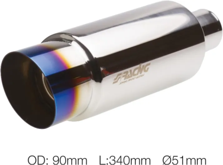 Simoni Racing ESR086/B Petit Feu Tir Silencieux Sport Universal Titane