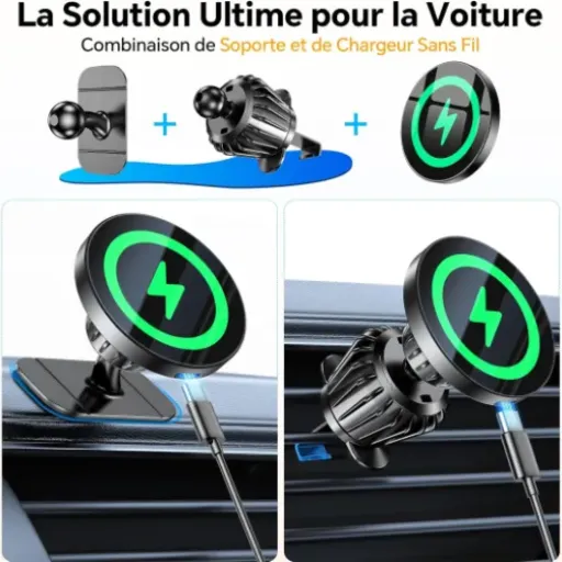 Test Coolpow 15W Support Téléphone Voiture Induction : le support MagSafe qui fait le job sans se ruiner