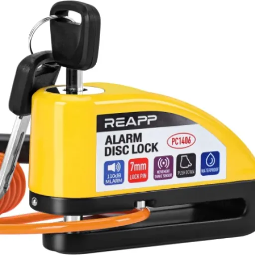 Test REAPP Antivol Moto : le bloc-disque qui fait du bruit sans se ruiner