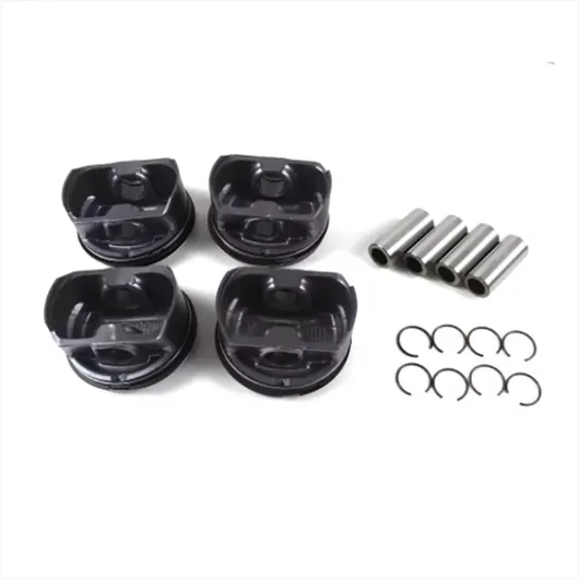 4pcs 76,5 mm Pistons et anneaux de moteur std compatibles avec 1,6 L CLRA 2011-2016 EA111 Engine E03C107065 Convient pour les pièces de rechange de moteur de voiture