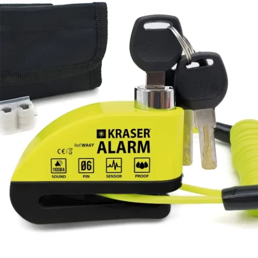 Test KRASER WA6Y : le bloque-disque avec alarme qui fait le job sans se ruiner
