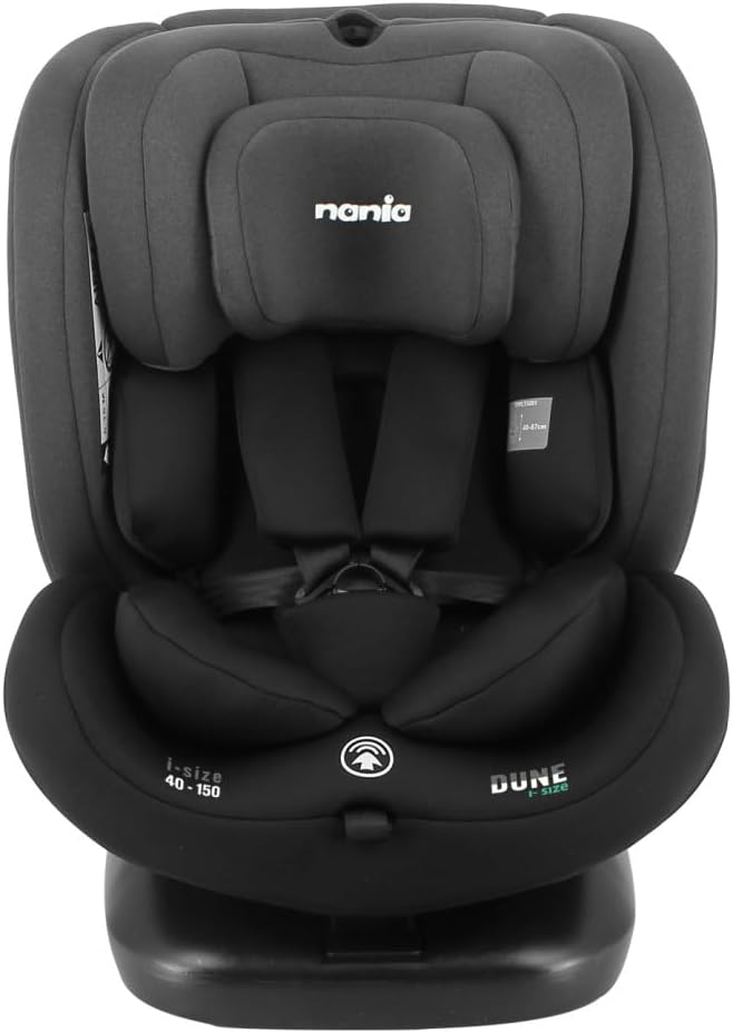 Dune, Siège auto, i-Size, Pivotant 360, évolutif, naissance et jusqu'à 12 ans environ, Groupe 0/1/2/3, 40-150 cm, Siège Auto ISOFIX, Rotation 360, Inclinable, Appui-tête réglable