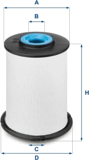 Filters, Filtre Diesel 26.033.00, Filtre à Carburant de Remplacement, Adapté aux Voitures, Applicable sur Divers Modèles Chevrolet (EU), Opel et Vauxhall