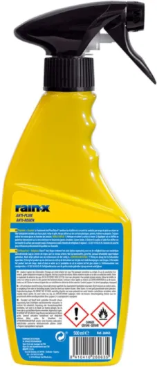 Rain-X Anti-Pluie – Protection Hydrofuge Innovante pour Pare-Brise – Améliore la Visibilité et Facilite Le Nettoyage – 500 ML Unique