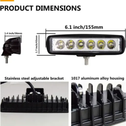 Test Willpower 2PCS Phare de Travail LED 18W : des petits spots pas chers qui font le job
