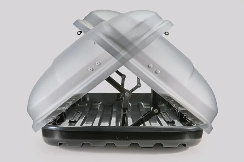 Coffre de Toit Koral 630L Noir - Double Ouverture Latérale, Homologation TÜV-GS, Garantie 5 Ans, Serrure centralisée avec clés de sécurité, Résistant aux Rayons UV Koral 630L NG