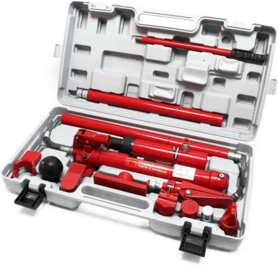 Kit de redressage hydraulique Force de Pression de 10 t, cric, Support de Plafond, cric mécanique avec Coffret et Accessoires, Presse pour débosseler Les Voitures