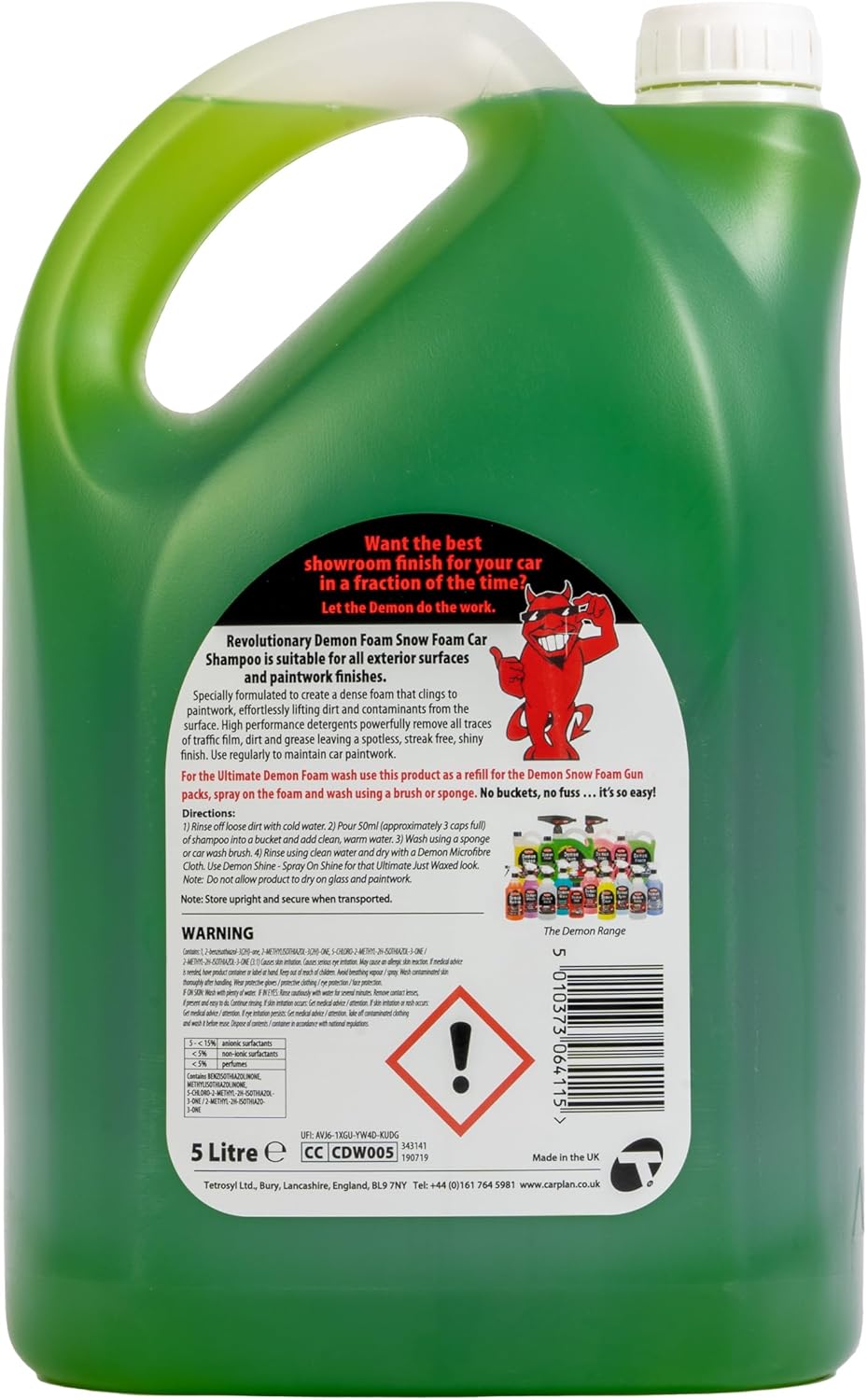 Demon Snow Foam Shampoo, Refill, 5 Litre (Pack of 1) 5 l (Lot de 1)