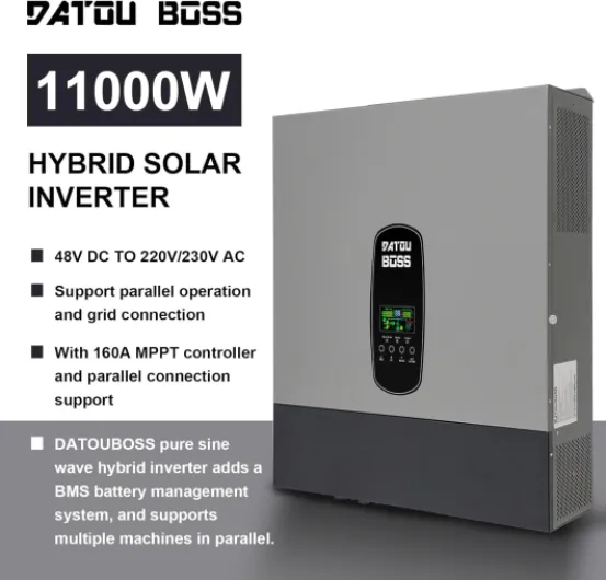 11KW Onduleur Hybride 48V,Onduleur Solaire Hybride 48v,Prend en Charge la Connexion Parallèle et Fonctionnement sans Batterie,150A MPPT,pour Batteries Plomb-Acide et Lithium,avec WiFi