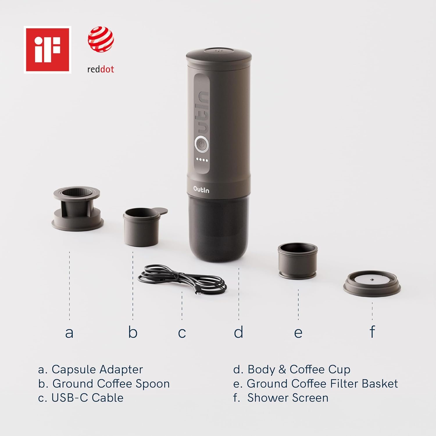 Nano Machine à café expresso électrique portable, Auto-chauffante avec Charge USB-C, Compatible Café Moulu & Capsules NS - Idéale pour Camping, Voyage, Randonnée, VR Vert