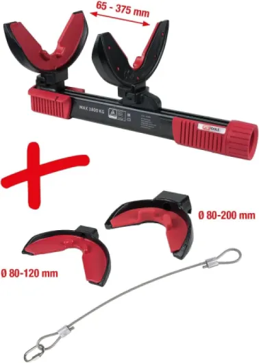 500.8625 - Kit de Compresseur de Ressort - Compresseur d’Amortisseur Voiture - 2 Paires de Supports de Ressort Standard - se Fixe dans l’Étau - 6 Pièces Couleur