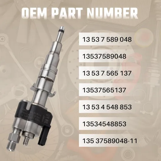 Injecteur de voiture adapté à 1 3 5 6 7er 135 335 535 550 750 X5 X6 Z4 numéro de pièce 13537589048 13537565137 13537585261-11 13537589048-11