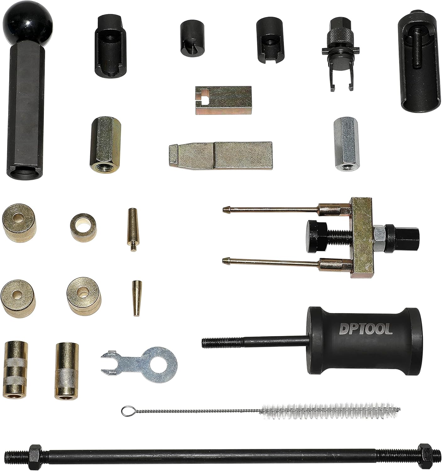 Extraction d'injecteur de carburant Outil d'installation joint d'injecteur compatible avec Volkswagen TDi 4 Cyl 8V 16V Diesel Remplacement pour Audi VW Essence 24PC Kit essence et diesel Kit essence et diesel 24PC