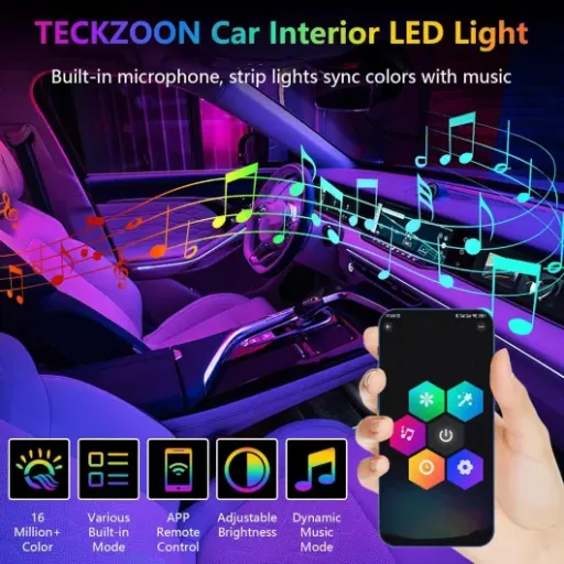 Test TECKZOON Éclairage LED Intérieur RGB : beaucoup d’effets, quelques petites galères