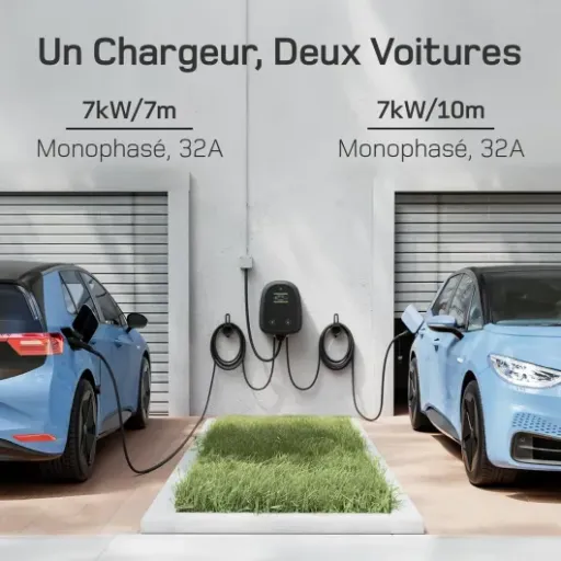 Test dé Borne Double 2×7 kW : la wallbox pour ceux qui ont deux VE à la maison