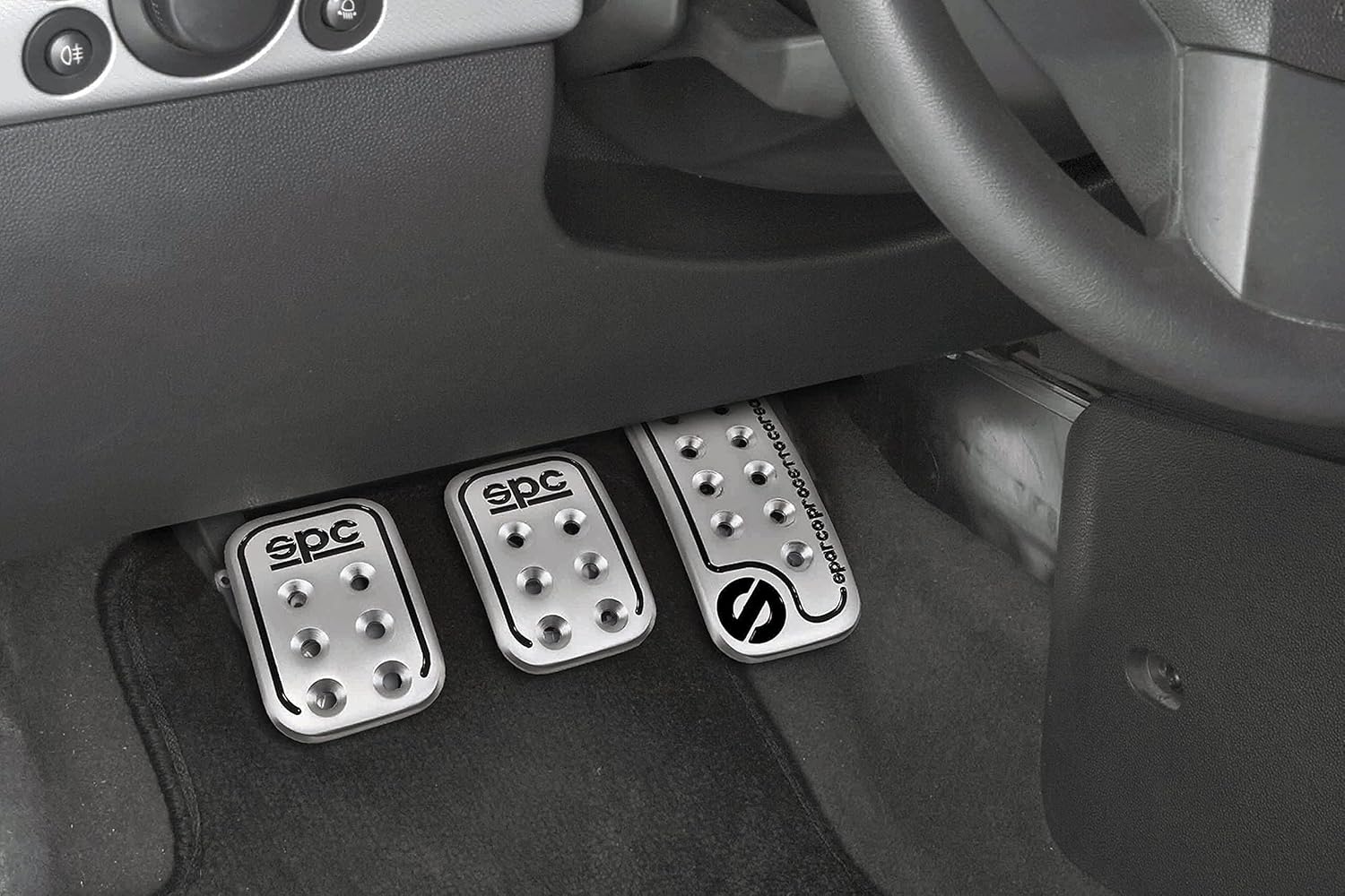 OPC04060000 Pédalier Racing Style, Aluminium/Noir ALUMINIUM Unique
