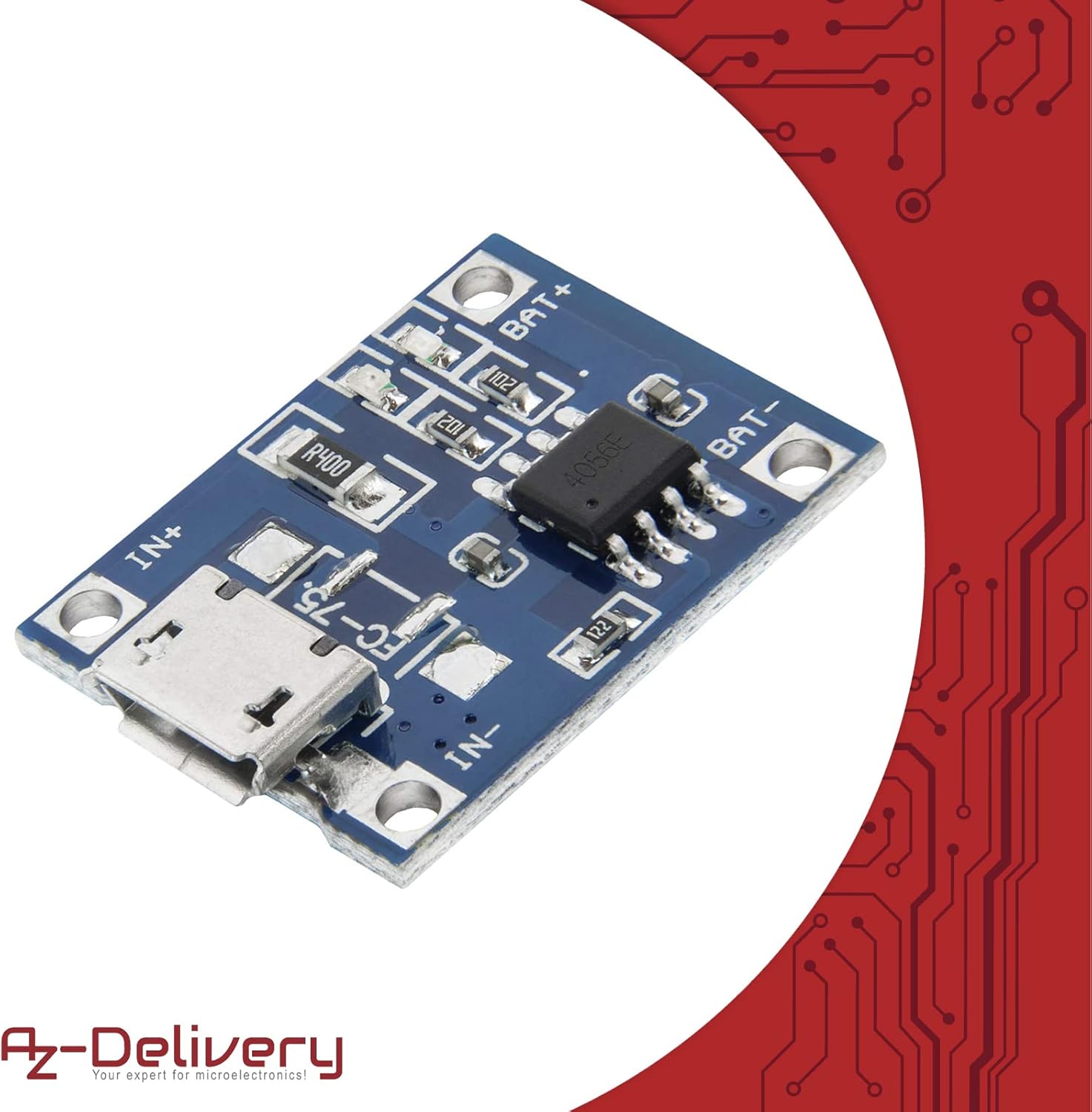 5 x TP4056 Micro USB 5V 1A Contrôleur de Charge Lithium Li - ION Module Chargeur de Batterie USB 5V 1A y Compris Un eBook