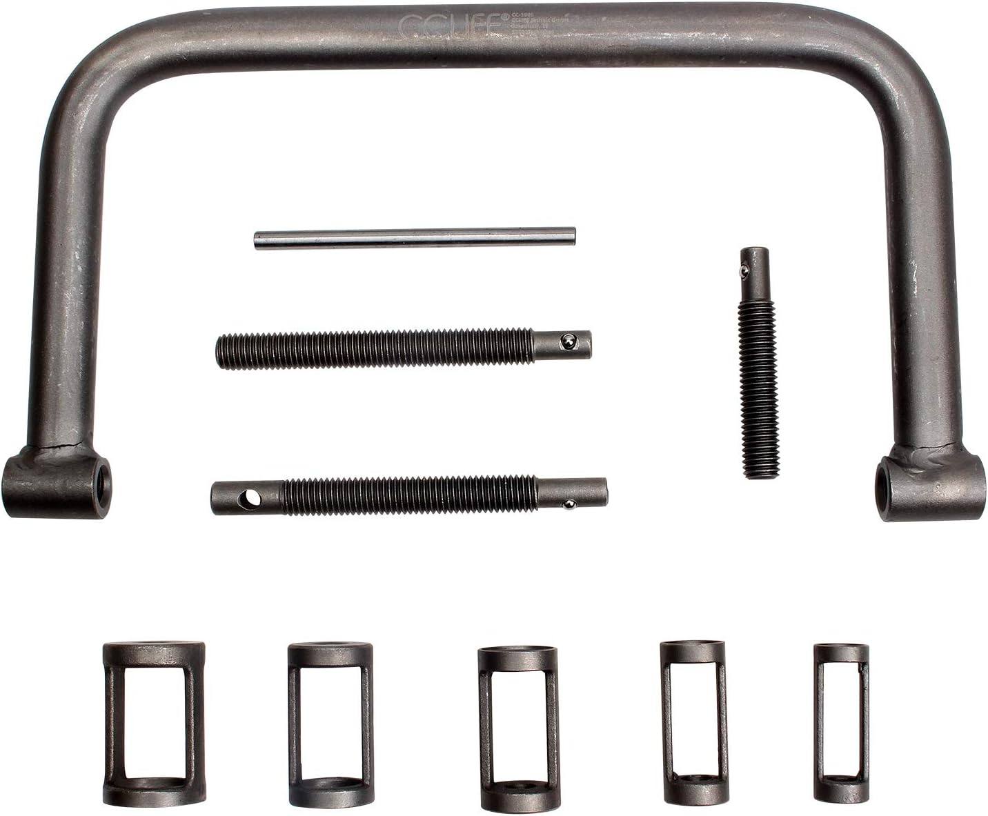 10 Pièces Compresseur de Ressort de Soupape Universel, Kit Outil de Leve Soupape Professionnel Argent