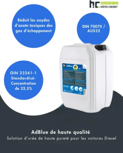 2 x 20L AdBlue® - en bidon de 20 L - ISO 22241-1