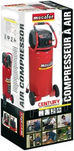 425100 Compresseur vertical 100 L Rouge 100L Unique